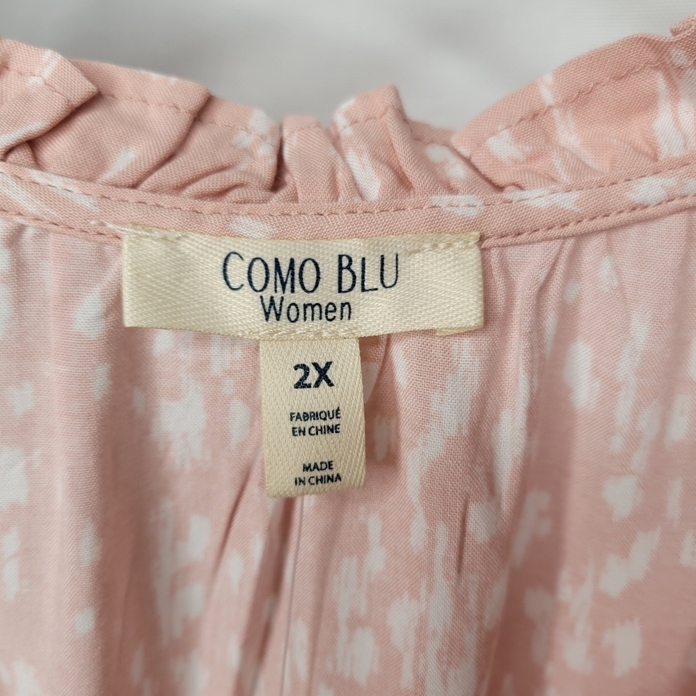 COMO BLU Plus Size Blouse - Picture 4 of 4